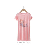 パジャマ ワンピース キッズ 半袖 通販 ルームワンピース ナイトウェア ルームウェア 部屋着 寝巻 寝間着 女の子 薄手 子供服 子ども服 子供 子ども こども かわいい 春 夏