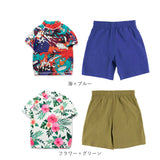 水着 セット 子供 通販 女の子 男の子 水着セット ラッシュガード セットアップ ハーフパンツ 水陸両用 2点セット セット 上下セット 子ども水着 子供水着 ビーチ リゾート プール 海
