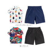 水着 セット 子供 通販 女の子 男の子 水着セット ラッシュガード セットアップ ハーフパンツ 水陸両用 2点セット セット 上下セット 子ども水着 子供水着 ビーチ リゾート プール 海