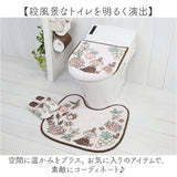 ムーミン トイレ グッズ 通販 トイレカバー セット 北欧 3点セット トイレマット トイレ蓋カバー ふたカバー O型 U型 洗浄暖房型 スリッパ おしゃれ かわいい キャラクター MOOMIN 花柄