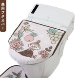 ムーミン トイレ グッズ 通販 トイレカバー セット 北欧 3点セット トイレマット トイレ蓋カバー ふたカバー O型 U型 洗浄暖房型 スリッパ おしゃれ かわいい キャラクター MOOMIN 花柄