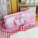 ペンケース かわいい 筆箱 リボン 通販 ふでばこ 筆記用具 ポーチ 小物入れ 収納 収納ポーチ 収納バッグ 収納バック 大容量 文具箱 文具 可愛い りぼん 持ち運び 小学生 中学生 ギフト