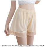 ペチパンツ レース 通販 ペチコートパンツ用 ペチコート パンツ インナーパンツ ショートパンツ アンダーウェア ランジェリー 下着 ルームウェア 肌着 婦人用 パンツ タップパンツ 無地