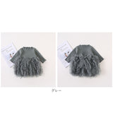 チュール ワンピース ベビー 通販 チュニック フォーマル 長袖 チュールスカート ベビー服 おしゃれ キラキラ ふわふわ スカート 綿 きれいめ 女の子 赤ちゃん 子供服 子供