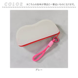 メガネケース ソフトケース 通販 サングラスケース めがねケース 眼鏡ケース シリコンポーチ 小物入れ シリコンケース 軽量 軽い コンパクト ストラップ付き レディース メンズ 旅行