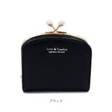 財布 レディース 二つ折り かわいい 通販 がま口折財布 がま口財布 がまぐち財布 折り財布 折財布 ミニ財布 ミニウォレット 二つ折り財布 さいふ サイフ PUレザー おしゃれ 大容量 女の子