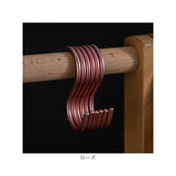 S字フック おしゃれ 5枚セット 通販 Sカン 5個 セット S字 フック S形フック エス字フック エスフック 丈夫 アルミ 金具 バックハンガー 収納 錆びにくい 物掛け 吊り下げ 洗濯 小物掛け