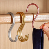 S字フック おしゃれ 5枚セット 通販 Sカン 5個 セット S字 フック S形フック エス字フック エスフック 丈夫 アルミ 金具 バックハンガー 収納 錆びにくい 物掛け 吊り下げ 洗濯 小物掛け