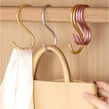 S字フック おしゃれ 5枚セット 通販 Sカン 5個 セット S字 フック S形フック エス字フック エスフック 丈夫 アルミ 金具 バックハンガー 収納 錆びにくい 物掛け 吊り下げ 洗濯 小物掛け