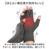 着圧手袋 手袋 サポーター 通販 手ぶくろ てぶくろ 着圧サポーター 手 指 手指 着圧 着圧感 滑り止め すべり止め ハーフフィンガー 柔らかい 掴みやすい 伸縮性 伸びる 両手 セット