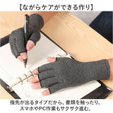 着圧手袋 手袋 サポーター 通販 手ぶくろ てぶくろ 着圧サポーター 手 指 手指 着圧 着圧感 滑り止め すべり止め ハーフフィンガー 柔らかい 掴みやすい 伸縮性 伸びる 両手 セット