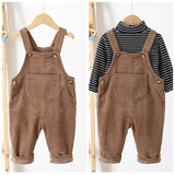 キッズ オーバーオール 長ズボン ベビー 通販 オーバーオール パンツ オールインワン 子供服 女の子 男の子 子供 幼児 こども 子ども ゆったり ワイド コーデュロイ 秋 冬 無地 シンプル