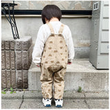 キッズ サロペット コットン ベビー 通販 オーバーオール パンツ オールインワン 赤ちゃん 子供服 女の子 男の子 子供 幼児 こども 子ども ゆったり ワイド 柄 模様 綿 カジュアル