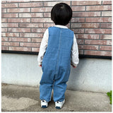 キッズ オーバーオール コットン ベビー 通販 オーバーオール パンツ オールインワン 赤ちゃん 子供服 女の子 男の子 子供 幼児 こども 子ども ゆったり ワイド ポケット 動物 アニマル
