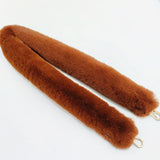 ショルダーストラップ 太め バッグ用 通販 ショルダーベルト 肩掛けベルト ストラップ もこもこ バッグストラップ 付け替え カバン用ショルダーベルト フェイクファー 斜め掛け