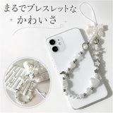 スマホストラップ おしゃれ 通販 携帯ストラップ スマホ 落下防止 ハンドストラップ ショートストラップ かわいい パール リボン ハート 手首 可愛い 携帯アクセサリー リストストラップ
