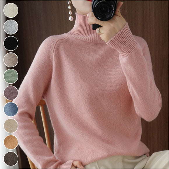 セーター ニット 秋 冬 レディース 通販 ニットセーター タートルネック カットソー ラグラン袖 プルオーバー 長袖 手洗い やや厚手 洗える しっとり ストレッチ ソフト 肌触りが良い
