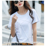 tシャツ レディース 半袖 通販 半袖tシャツ カットソー Tシャツ シャツ トップス きれいめ おしゃれ カジュアル シンプル 無地 インナー 白 ホワイト ピンク パープル ブルー 青