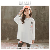 キッズ シャツ 長袖 通販 ロンt tシャツ カットソー トップス ジュニア 子供服 子ども服 女の子 男の子 ガールズ ボーイズ おしゃれ かわいい こども 白 小学生 中学生 120 130 140 150