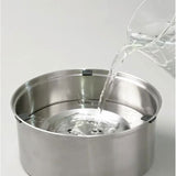 水飲み器 給水器 3L 大容量 通販 ボウル 食器 水入れ 水飲み 浮き蓋式 浮き蓋 犬用食器 犬用 猫用食器 猫用 水やり用品 ステンレス製 ステンレス 犬 いぬ イヌ 猫 ネコ ねこ シンプル