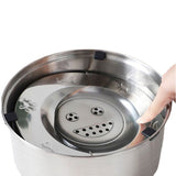 水飲み器 給水器 3L 大容量 通販 ボウル 食器 水入れ 水飲み 浮き蓋式 浮き蓋 犬用食器 犬用 猫用食器 猫用 水やり用品 ステンレス製 ステンレス 犬 いぬ イヌ 猫 ネコ ねこ シンプル