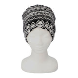ニット帽 通販 2WAY ヘアバンド ネックカバー バンダナ柄 医療用帽子 ニットキャップレディース 帽子 ビーニー 柔らかい ストレッチ 男女兼用 防風 防塵 就寝用 シンプル