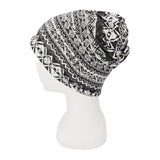 ニット帽 通販 2WAY ヘアバンド ネックカバー バンダナ柄 医療用帽子 ニットキャップレディース 帽子 ビーニー 柔らかい ストレッチ 男女兼用 防風 防塵 就寝用 シンプル