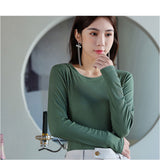 インナー レディース 長袖 通販 シャツ Tシャツ ロンT ロングTシャツ トップス カットソー 肌着 下着 クルーネック 吸湿性 通気性 重ね着 無地 シンプル 通勤 通学 お出かけ アウトドア