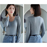 インナー レディース 長袖 通販 シャツ Tシャツ 肌着 下着 トップス カットソー ロンT ロングTシャツ Vネック 重ね着 カジュアル 無地 シンプル 通勤 通学 お出かけ アウトドア 秋冬