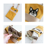 ミニショルダーバッグ レディース 斜めがけ 通販 猫刺繍 ショルダーバッグ スマホショルダー 縦型 ミニショルダー ショルダーバック スマホショルダーバック 斜め掛け バック バッグ