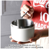 灰皿 フタ付 通販 はいざら フタ付 ふた付き 卓上 屋外 屋外 大容量 木製蓋 ステンレス 防臭 防風 おしゃれ オシャレ リビング オフィス 庭 バルコニー 火消し 火消し付き 外用 外置き