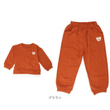 ベビー服 かわいい 通販 スウェット上下 スウェットセット トレーナー パンツ ズボン 長袖 トップス 男女兼用 パジャマ ルームウェア 男の子 女の子 セットアップ 子供服 くま シンプル