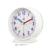 目覚まし時計 子供 通販 知育時計 置時計 アラーム 時計 とけい アラームクロック 電池式 目覚し時計 めざまし時計 ライト 発光 勉強 かわいい おしゃれ シンプル アナログ 誕生日 お祝い