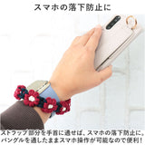 スマホストラップ手首 通販 ハンドストラップ スマホ ストラップ ホルダー スマホブレスレット 携帯ストラップ レディース おしゃれ かわいい 落下防止 花 フラワー 丸カラビナ