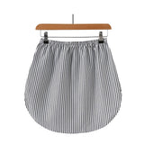 付け裾 レイヤード 通販 着け裾 つけ裾 重ね着風 裾 フェイクレイヤード レイヤードバンド シャツ ラウンド レディース ポリエステル ウエストゴム シンプル カジュアル 通勤 通学