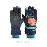 キッズ スノーグローブ 5本指 通販 スキー手袋 手袋 グローブ てぶくろ 手ぶくろ ウインターグローブ 子供 子ども 男の子 女の子 防寒 暖かい 冬 雪 撥水 ひも付き 裏起毛 中綿入り