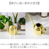 じょうろ おしゃれ 室内 通販 水やり 植物 水差し ジョウロ 園芸 ガーデニング用品 観葉植物 ジョーロ 園芸用 ガーデニング 500ml スリム かわいい 金属 ステンレス じょーろ オシャレ