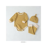 ベビー ロンパース 長袖 通販 ズボン 帽子付き 子供服 ベビー服 新生児 セット コットン 綿 かぶるタイプ スナップボタン 女の子 男の子 お出かけ カジュアル かわいい おしゃれ