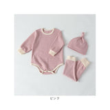 ベビー ロンパース 長袖 通販 ズボン 帽子付き 子供服 ベビー服 新生児 セット コットン 綿 かぶるタイプ スナップボタン 女の子 男の子 お出かけ カジュアル かわいい おしゃれ