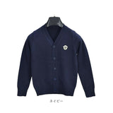 スクールカーディガン 通販 ニット カーディガン 羽織り 上着 子供服 キッズ服 Vネック 前開き 綿 コットン シンプル 無地 ワンポイント 洗える 通気性 小学生 中学生 発表会 フォーマル