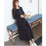 マタニティ ワンピース ロング 通販 マタニティウェア 授乳服 妊婦服 ウエア 長袖 ワンピ 前ボタン 前開き ウエストリボン 綿 コットン シンプル 無地 通勤 オフィス フォーマル 産前