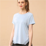 ヨガウェア トップス 半袖 通販 Tシャツ 運動着 普段着 薄手 薄い 伸縮性 ストレッチ 通気性 ラグランスリーブ シンプル 動きやすい レディース ウォーキング ホットヨガ ヨガ