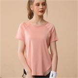 ヨガウェア トップス 半袖 通販 Tシャツ 運動着 普段着 薄手 薄い 伸縮性 ストレッチ 通気性 ラグランスリーブ シンプル 動きやすい レディース ウォーキング ホットヨガ ヨガ
