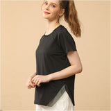 ヨガウェア トップス 半袖 通販 Tシャツ 運動着 普段着 薄手 薄い 伸縮性 ストレッチ 通気性 ラグランスリーブ シンプル 動きやすい レディース ウォーキング ホットヨガ ヨガ