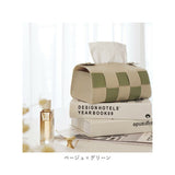 ティッシュケース レザー 市松模様 通販 サドルレザー ティッシュボックス ティッシュカバー ティッシュ ケース ボックス 撥水 高級感 皮革 上品 車 後部座席 リビング テーブル おしゃれ