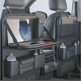 車用 収納ポケット 後部座席 通販 シートバックポケット 後部座席用 カー用品 後部座席収納 汚れ防止 大容量 ドリンクホルダー 折り畳みテーブル 車内収納 車用品 コンパクト 収納