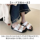 レディース サンダル 通販 フラットサンダル ぺたんこ シューズ 靴 くつ クツ コンフォートサンダル ビジュー キラキラ 婦人靴 かわいい 大人 ガーリー 軽量 歩きやすい 通気性 きれいめ