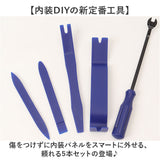 内張りはがし セット 通販 工具セット 5本セット パネルはがし 内装剥がし クリップ外し はがし インパネ 内張り 車 ナビ ドラレコ オーディオ 自動車 交換 外し パネル 樹脂製