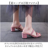 レディース サンダル 通販 ヒールサンダル ヒール 太め シューズ 靴 くつ クツ ストラップ 2WAY 2way 婦人靴 かわいい 夏 大人 普段履き 軽量 軽い 歩きやすい 会社 きれいめ カジュアル