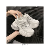 厚底スニーカー 厚底靴 通販 厚底シューズ スニーカー レディース おしゃれ 可愛い 通勤 通学 通気性 ウォーキングシューズ 厚底 軽量 カジュアル 歩きやすい レディースシューズ